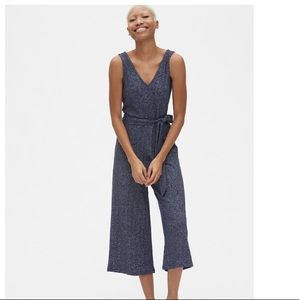 FINAL PRICE ribbed knit v-neck jumpsuit